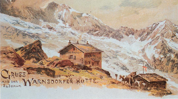 Warnsdorfer Hütte, Zeichnung Compton